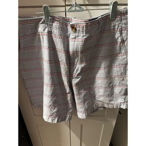 Vineyard‎ Vines Men's Striped Shorts Size 36 Blue Red White Casual Chino